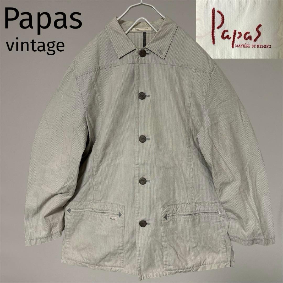 Papas vintage パパス ヴィンテージ カバーオール スチールボタン