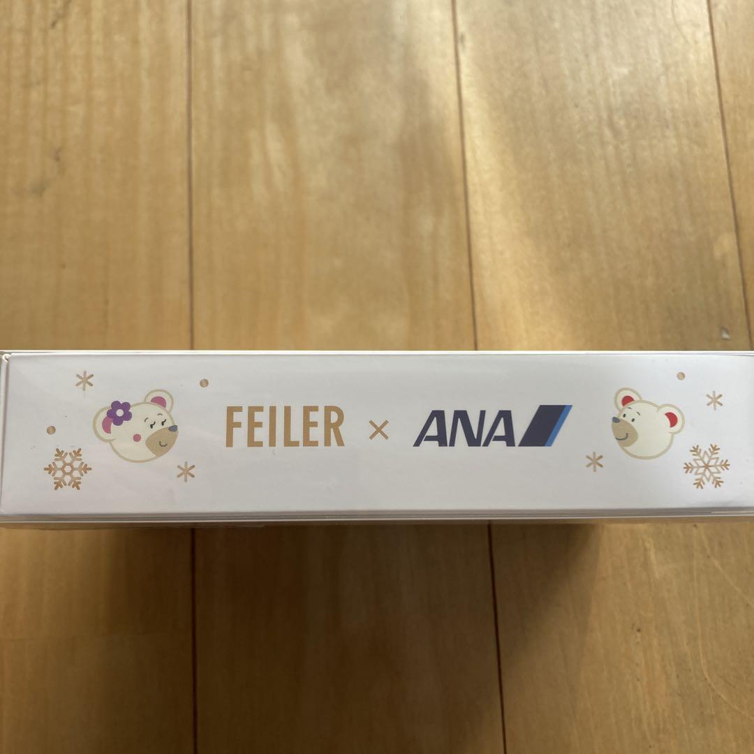 最終価格 ANA機内販売 フェイラー クマ飛行機デザイン　ハンカチ 2枚