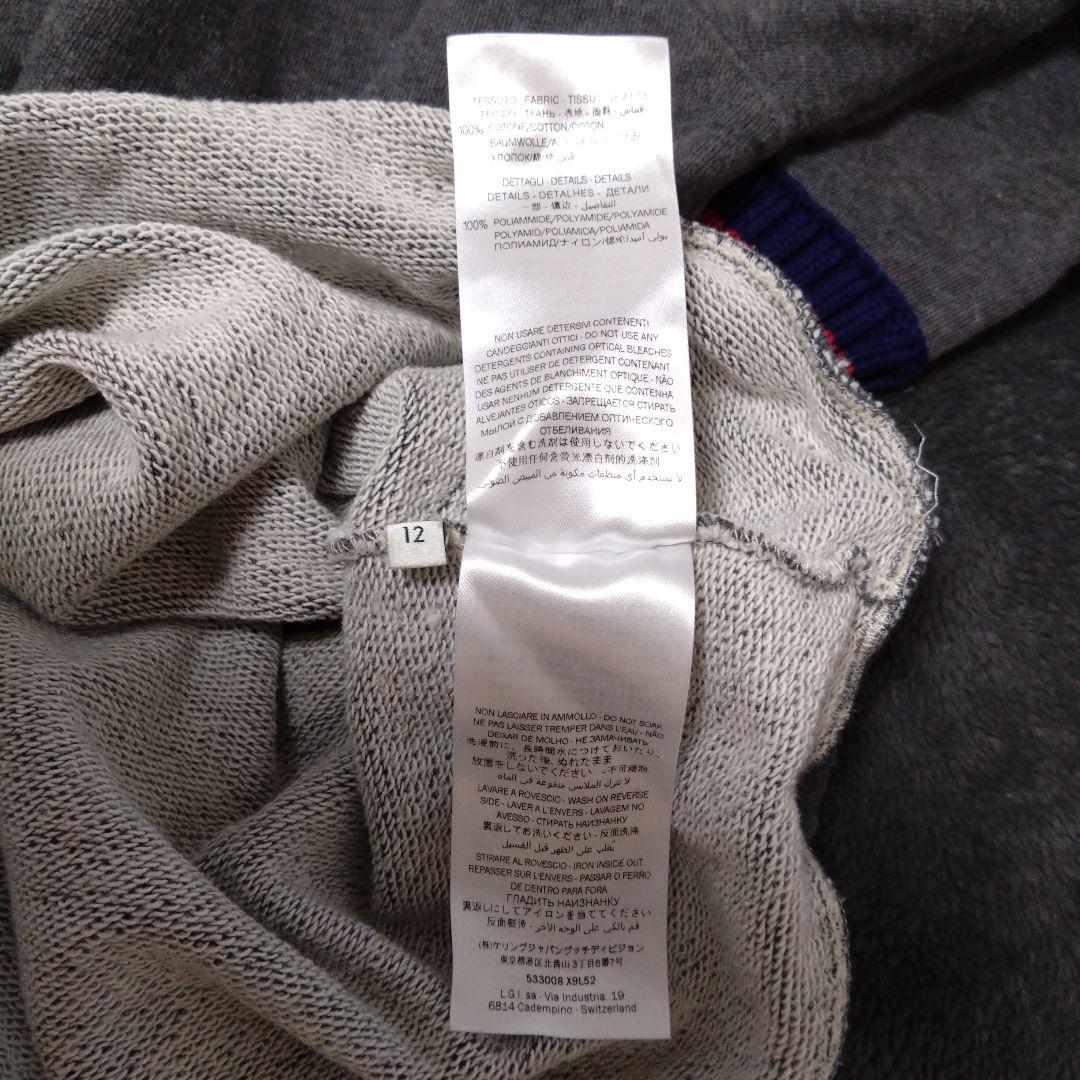 GUCCI　12y パーカーグレー