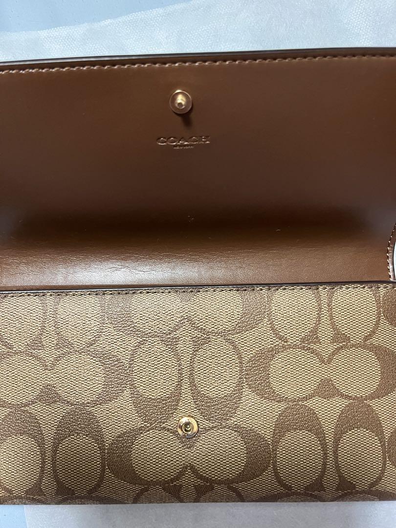 テ*ン様 コーチ coach 長財布 ロングウォレット シグネチャー