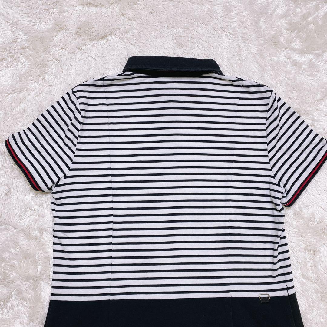 LANVIN SPORT 42 XL相当 ゴルフ ワンピース ボーダー 切り替え