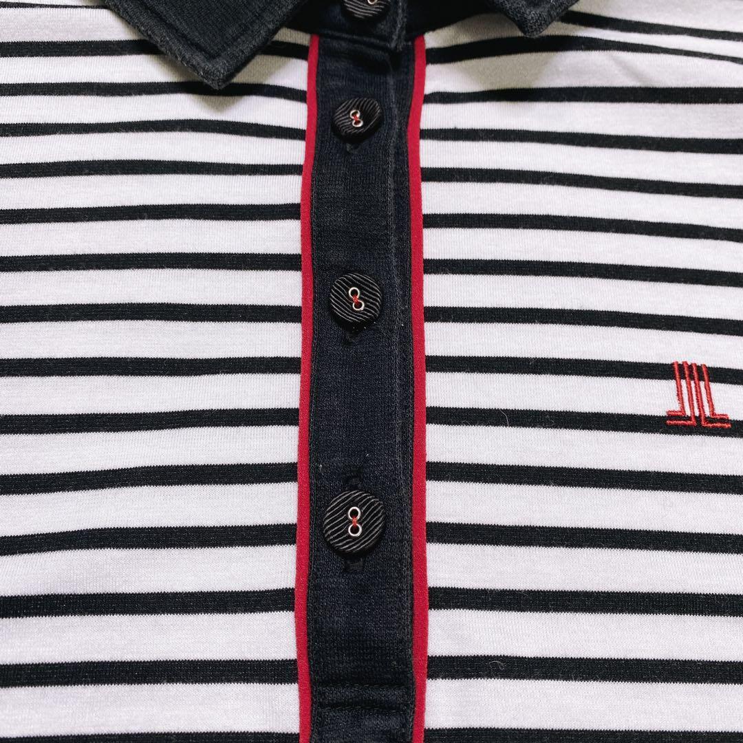 LANVIN SPORT 42 XL相当 ゴルフ ワンピース ボーダー 切り替え