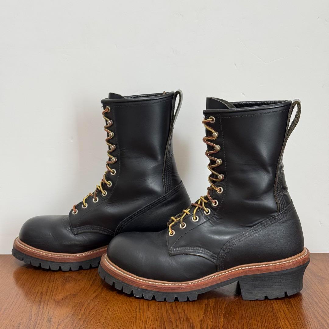 美品 レッドウィング 8210 US9 27.0㎝ ロガー ブラック RED WING SHOES 良品 REDWING レッドウィング ロガーブーツ 8210