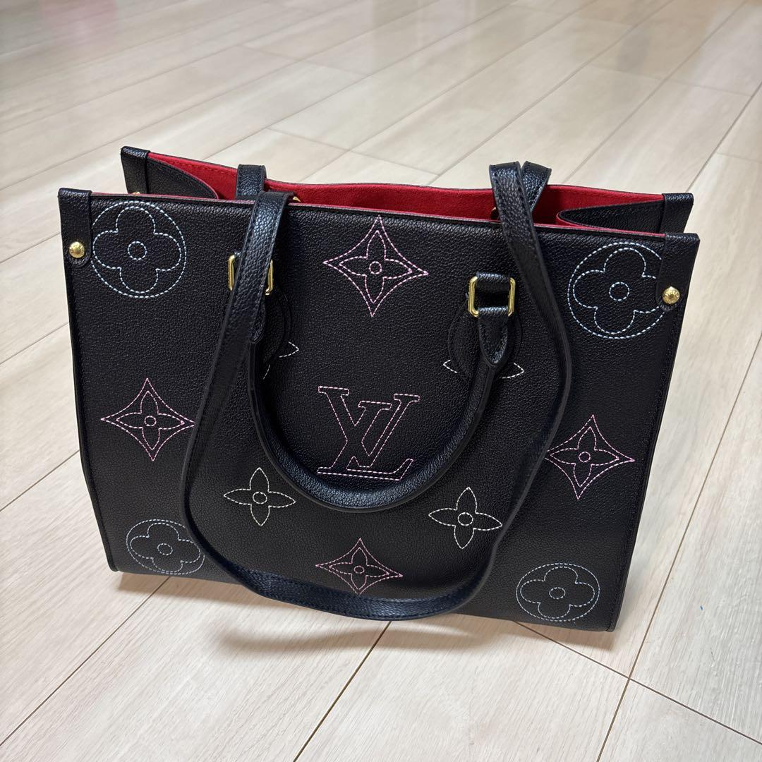 【‎꙳⟡ 】 LOUIS VUITTON ブラックレザー ハンドバッグ LOUIS VUITTON ブラックレザー ハンドバッグ - メルカリ