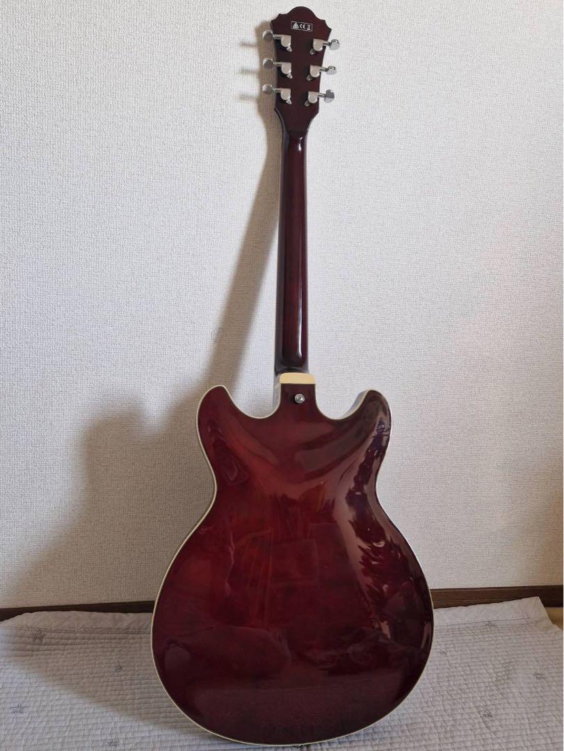 激安商品 Ibanez バーガンディ セミアコースティックギター ギター