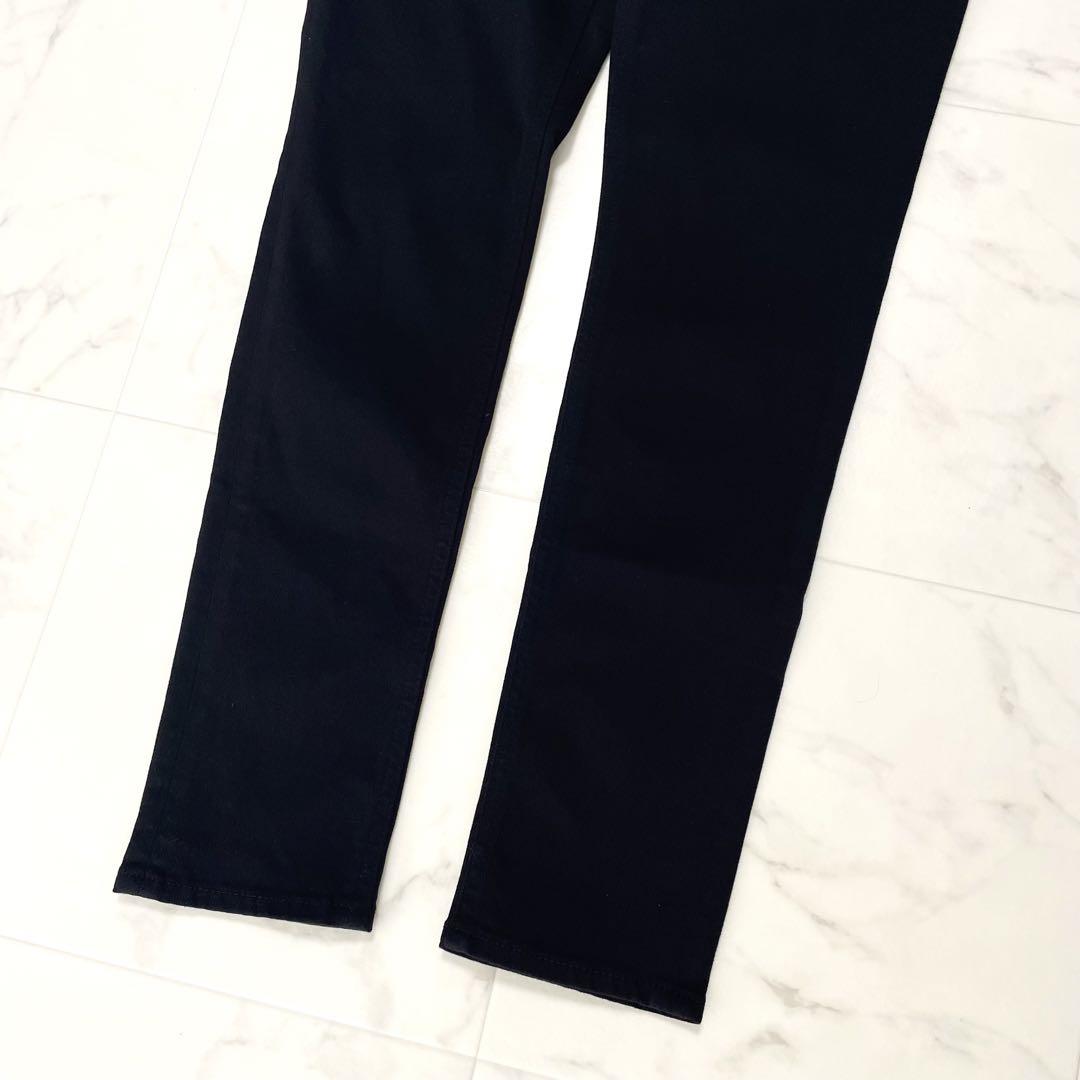 美品 ヤヌーク パトリシア スキニー デニムパンツ ストレッチ ブラック 27
