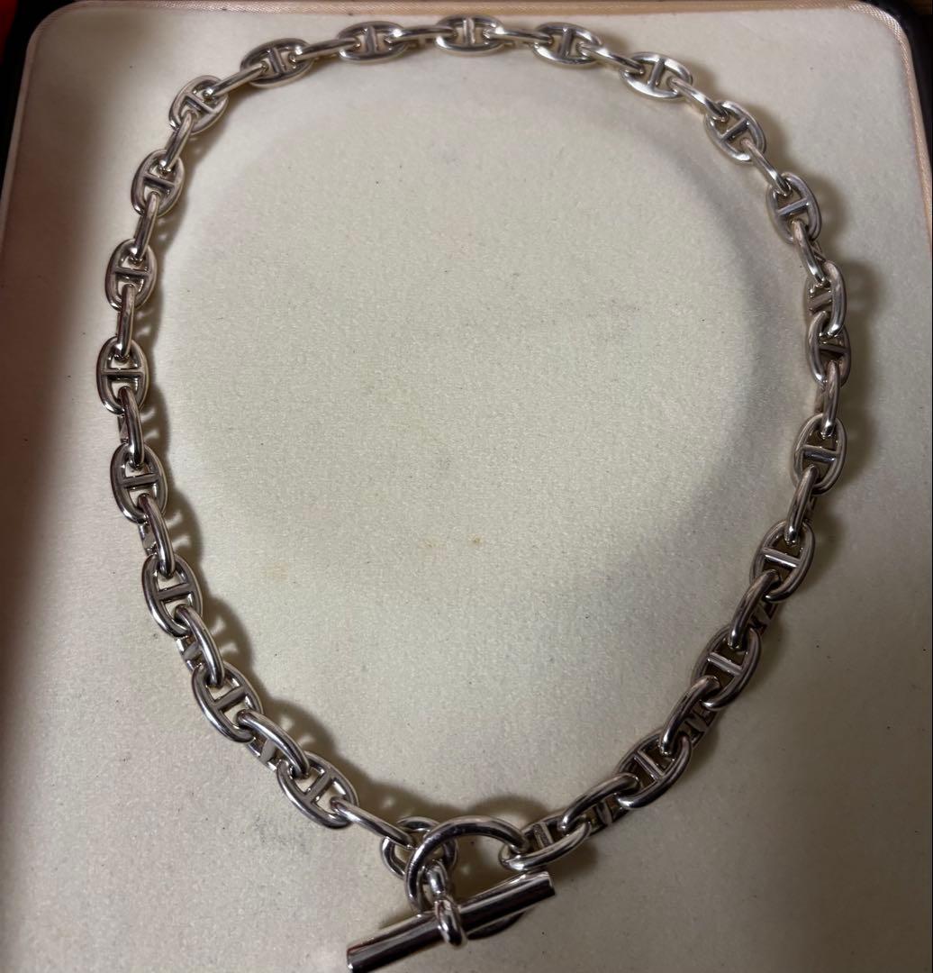 HERMES エルメス　シェーヌダンクル　ネックレス　PM 43コマ