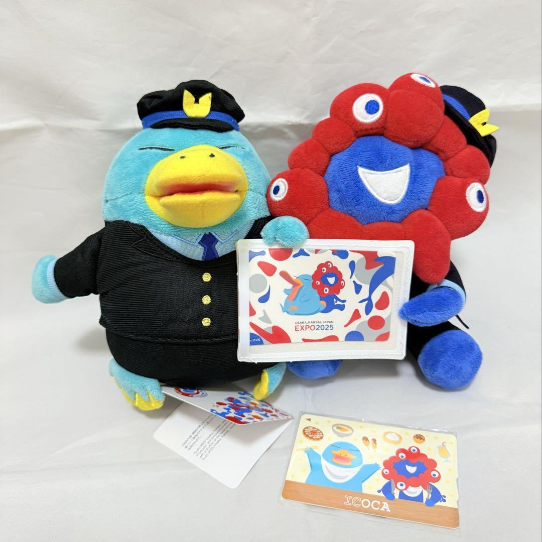 関西万博限定ICOCA イコちゃん、ミャクミャク駅員さんぬいぐるみ 新品 EXPO2025イコちゃん ミャクミャク 駅員さん ICOCA - メルカリ