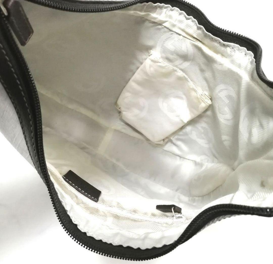 美品✨希少 グッチ ハンドバッグ ワンショルダー GGスプリーム PVC 白 