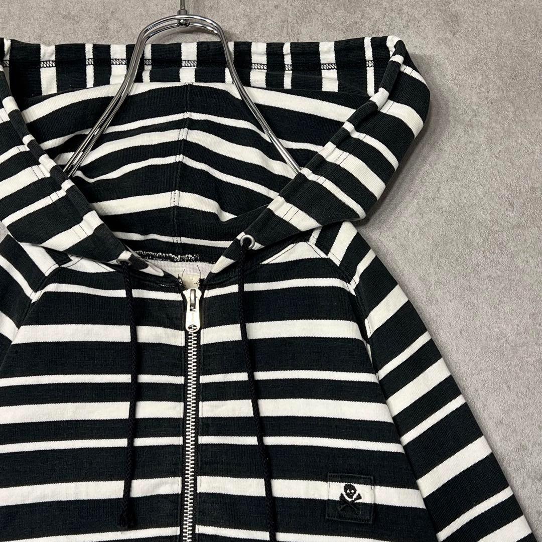 【入手困難】WTAPS ダブルタップス ジップアップパーカー ボーダー 良生地
