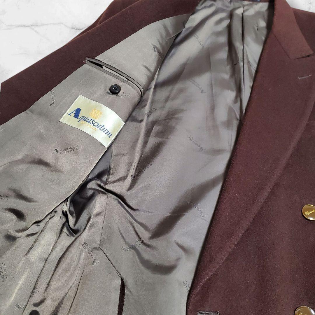 ブラウン 金ボタンM・Aquascutum