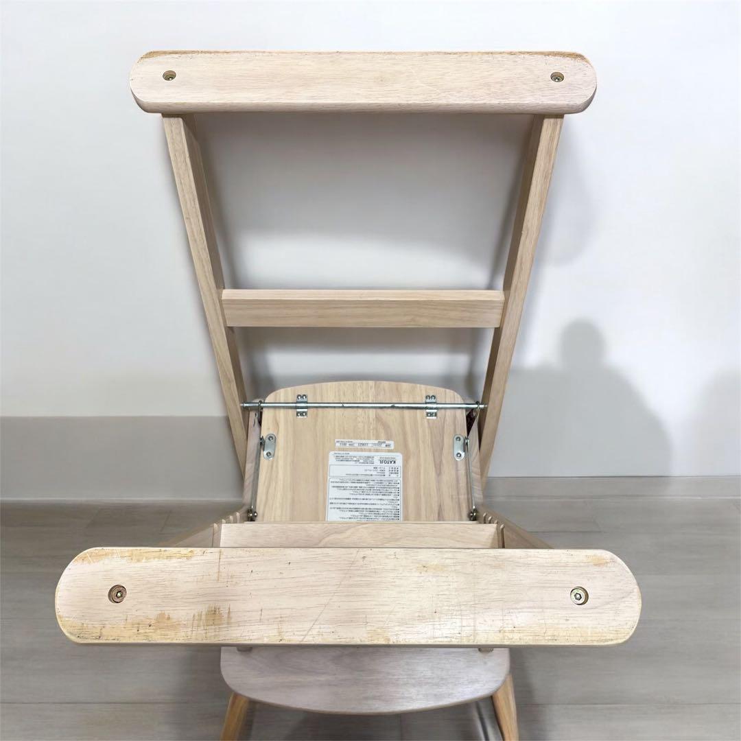KATOJI カトージ テーブル付き 折りたたみ 木製チェア ハイチェア