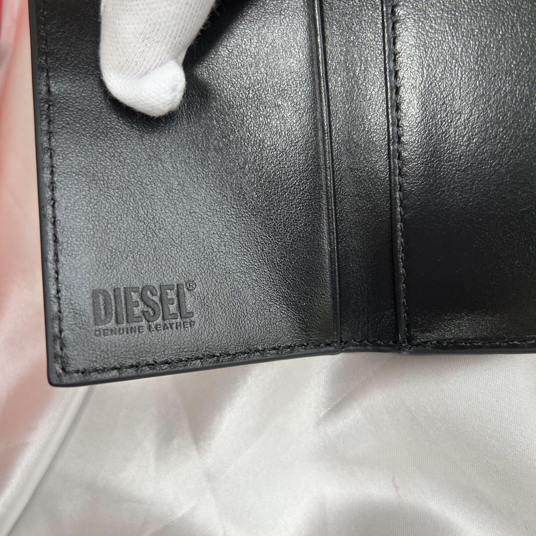 DIESEL 黒 レザー 三つ折り財布 DIESEL 黒 三つ折り財布