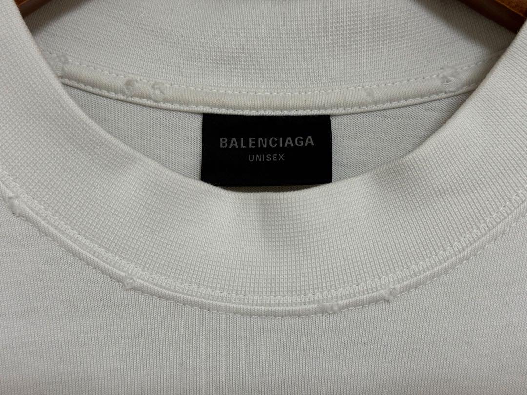 【S】Balenciaga バレンシアガ カレッジロゴ ペイント Tシャツ