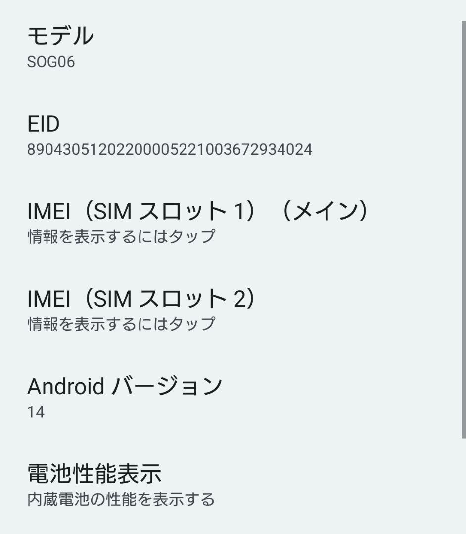 XPERIA 1IV SOG06 au版 中古 本体 ケース付き