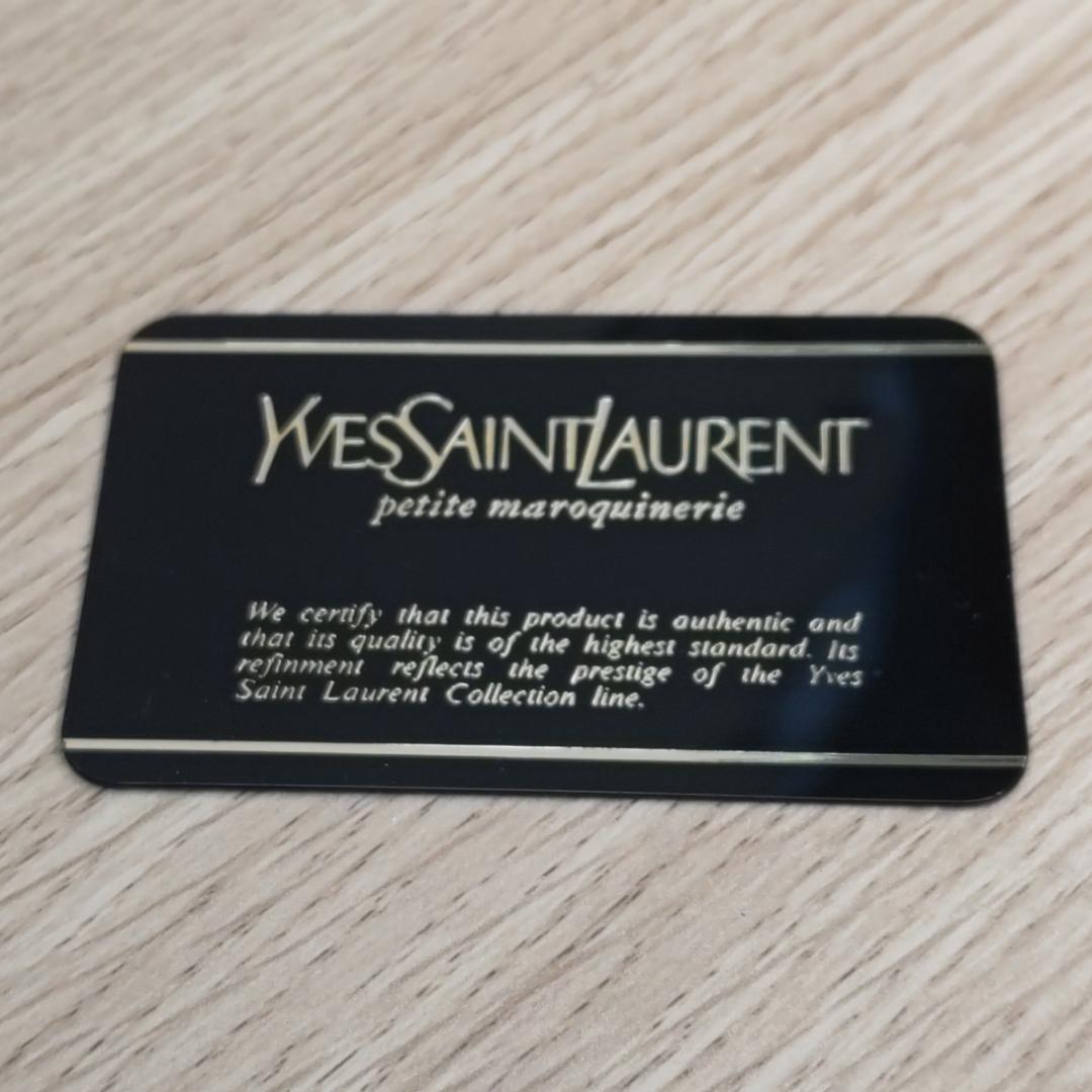 AN078 イブ・サンローラン　長財布　黒　美品