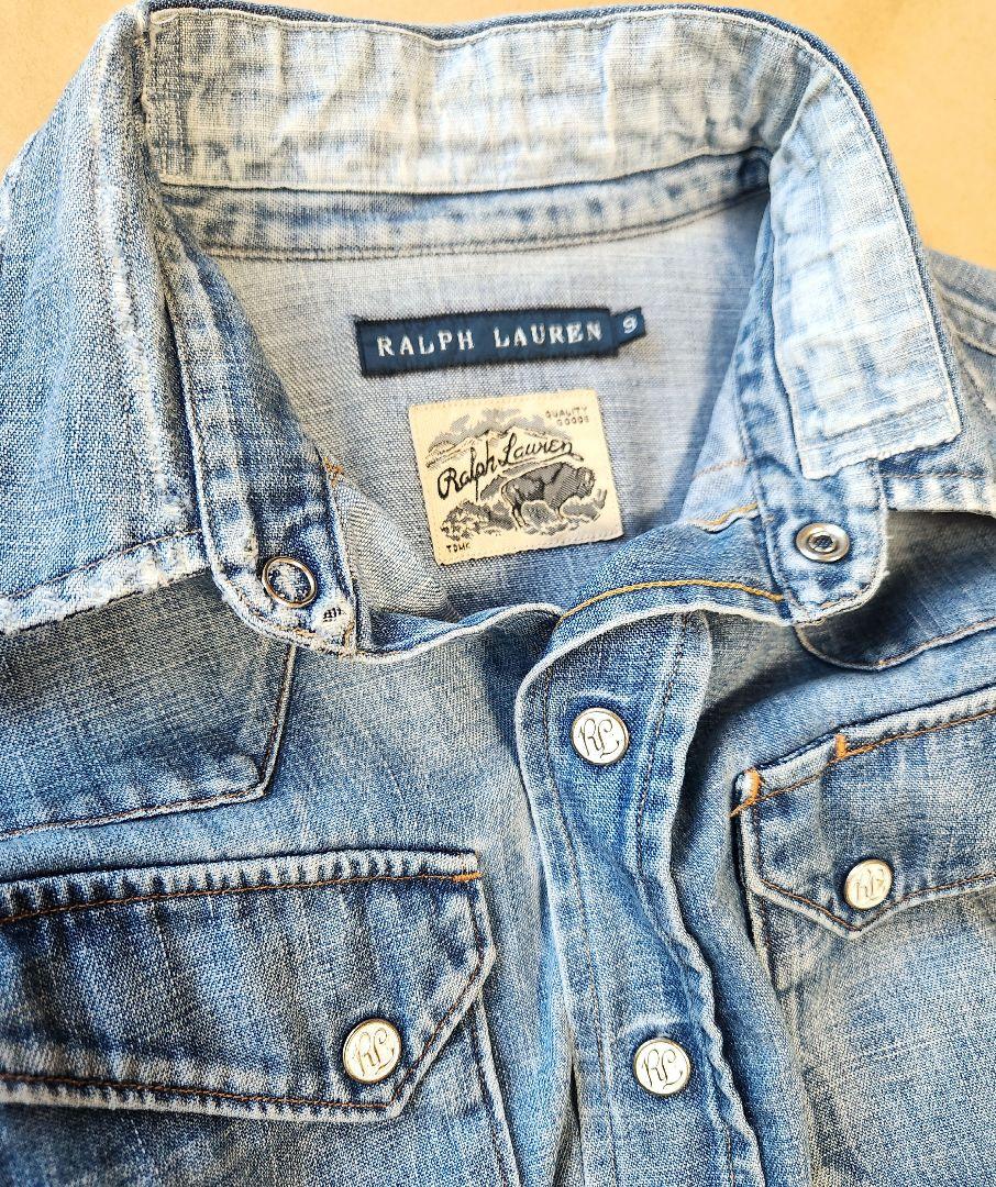 RALPH LAUREN ラルフローレン デニムシャツ ダンガリー ダメージ