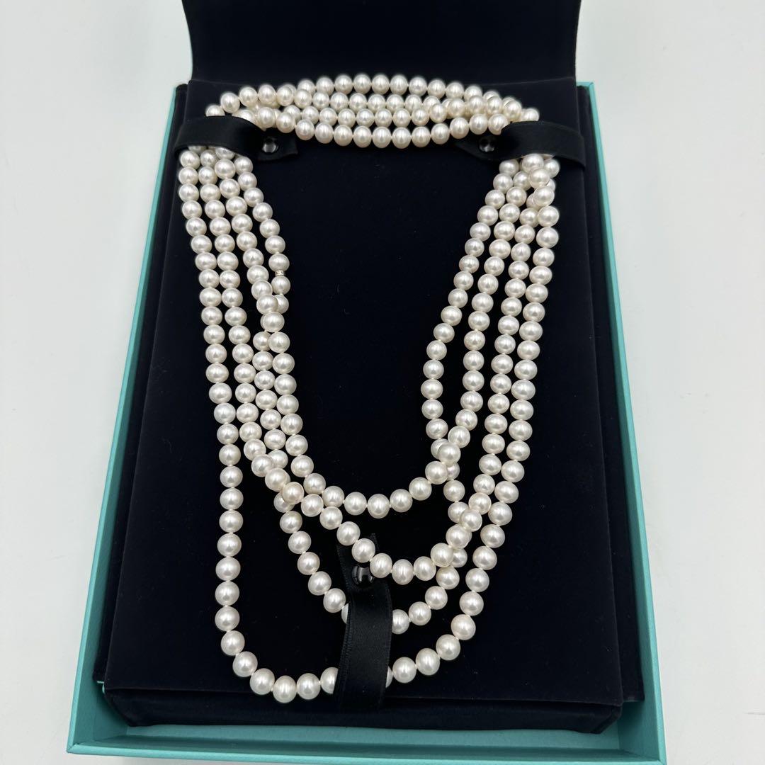 現行/極美品✨ Tiffany フレッシュウォーター ロングパール ネックレス