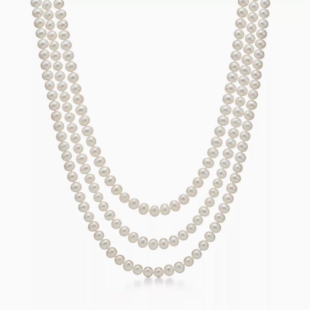 現行/極美品✨ Tiffany フレッシュウォーター ロングパール ネックレス