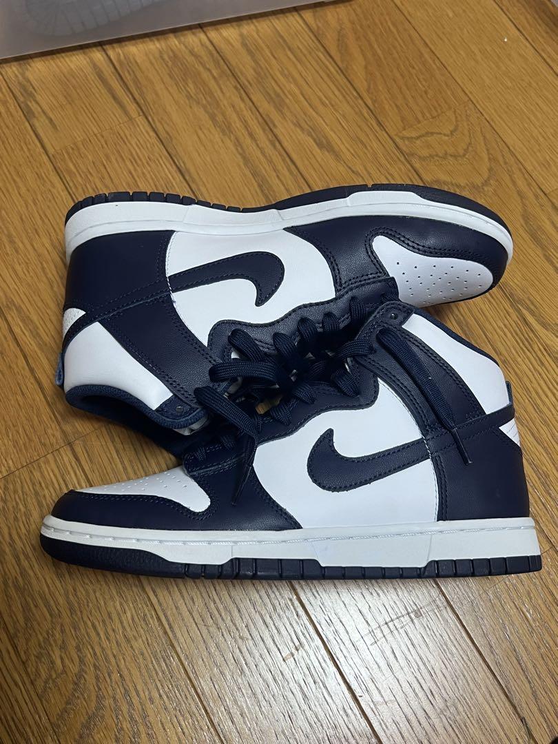 Nike Dunk High \"Championship Navy\"24.5㎝