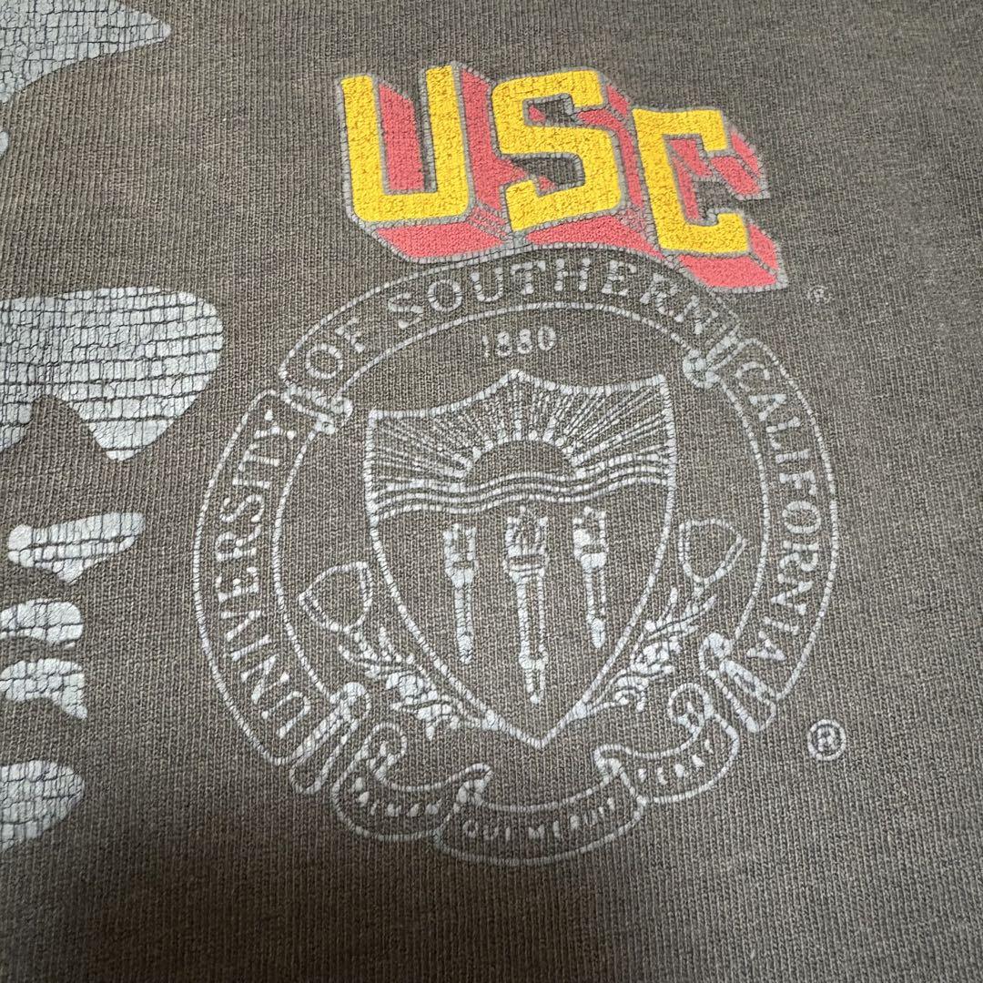 80s〜90s ヴィンテージ　USC フットボール　カレッジ　フェード