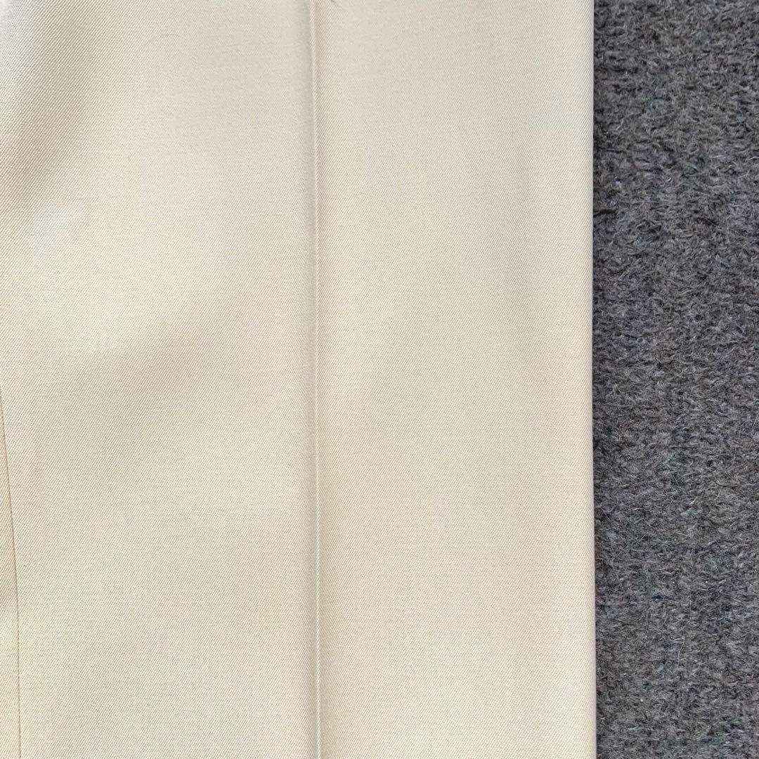 【極美品】BACCA 定価2.6万　ウールレーヨンツイルトラウザーズ　アイボリー