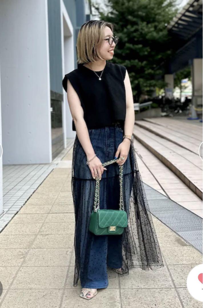(NOLLEY\'S) Rie Miller ショート丈ニットベスト ブラック