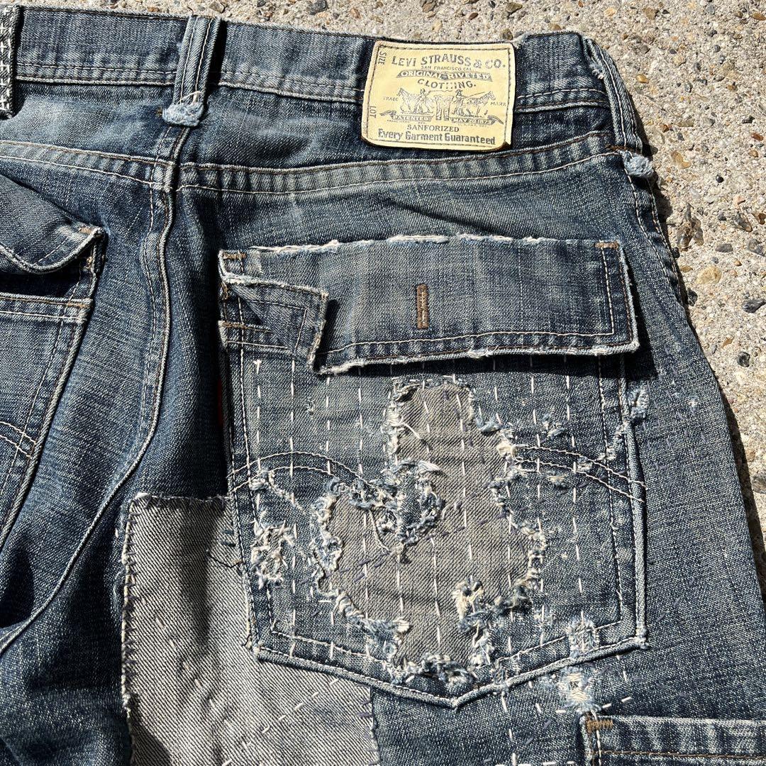 Levi’s 襤褸　刺子　刺し子　リーバイスデニムパンツ　vintage 加工