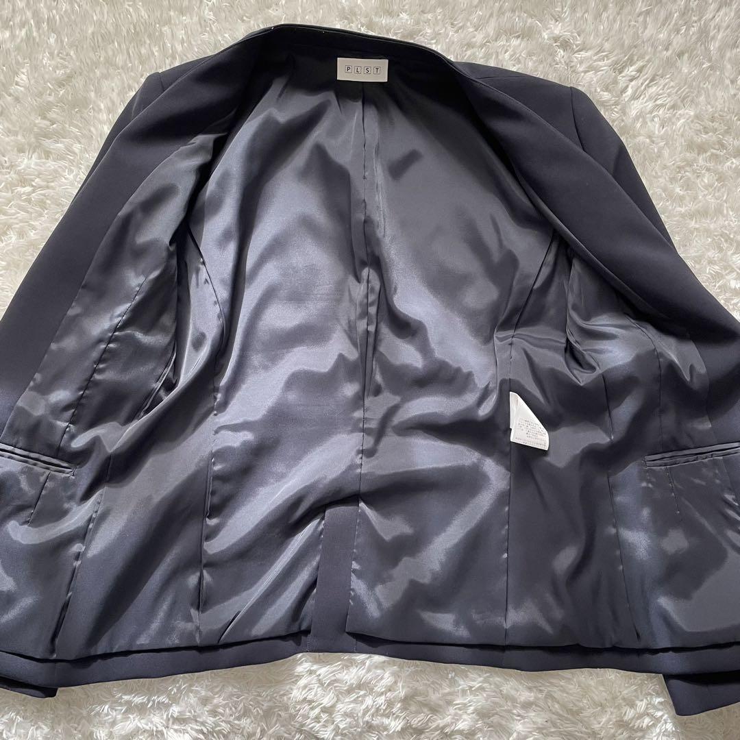 【人気♪】PLST プラステ　セットアップ　スーツ　ノーカラー　L