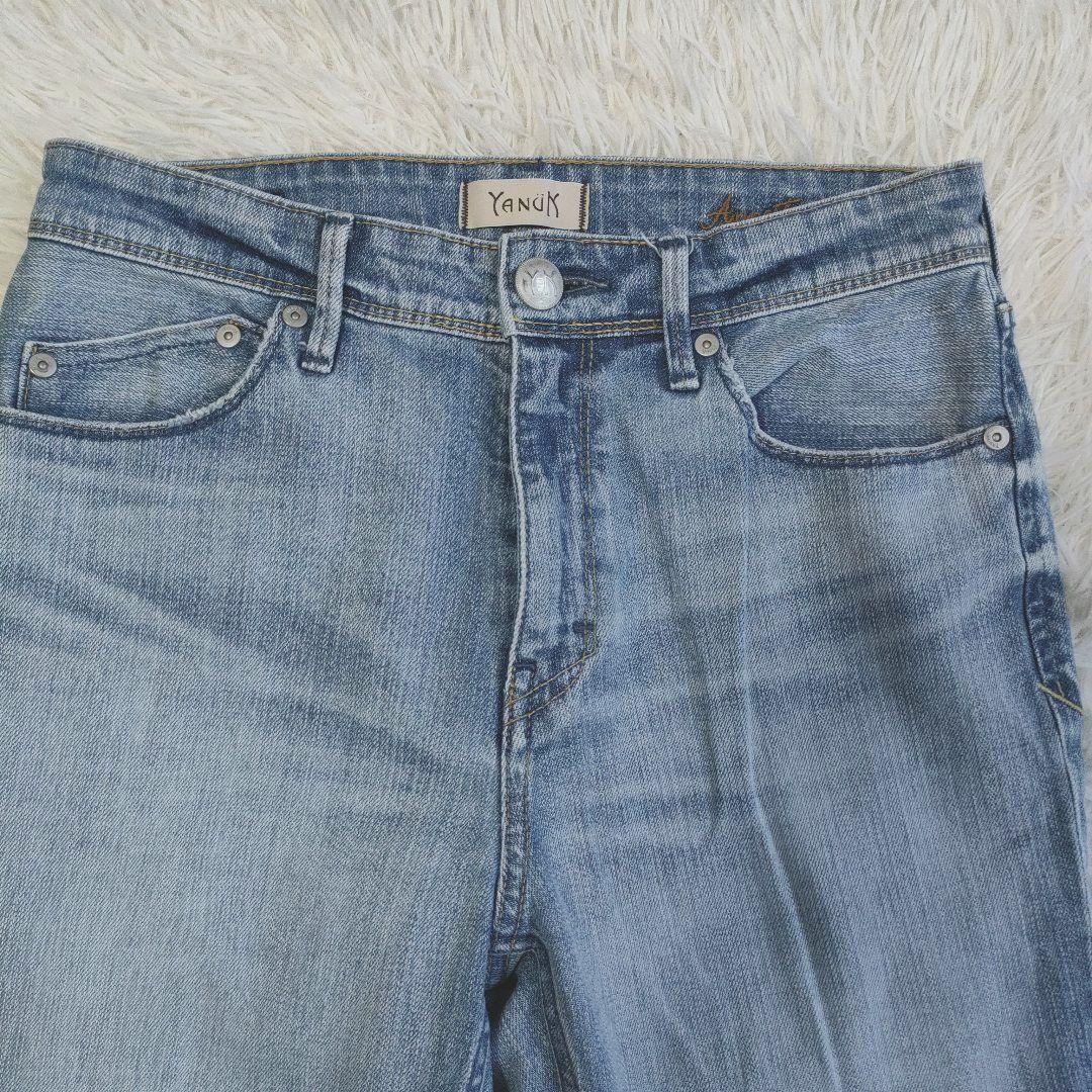 美品✨ヤヌーク ストレートデニムパンツ アネット 25 CPB 57113011 YANUK SALEセール10%OFF 裾上げ無料 ヤヌーク ANNETTE アネット