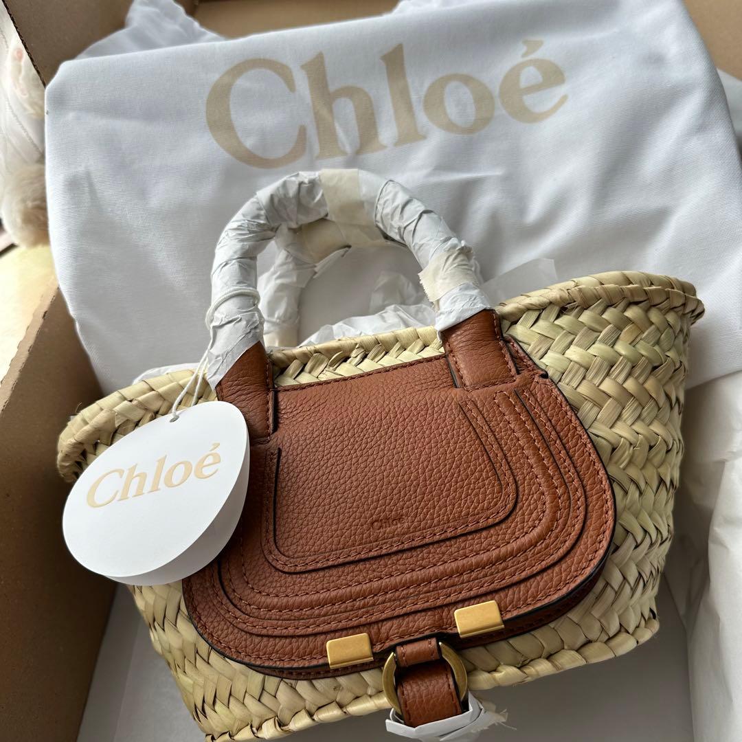 新品未使用 Chloe クロエ marcie ミニバスケット カゴバッグ | nalans.com