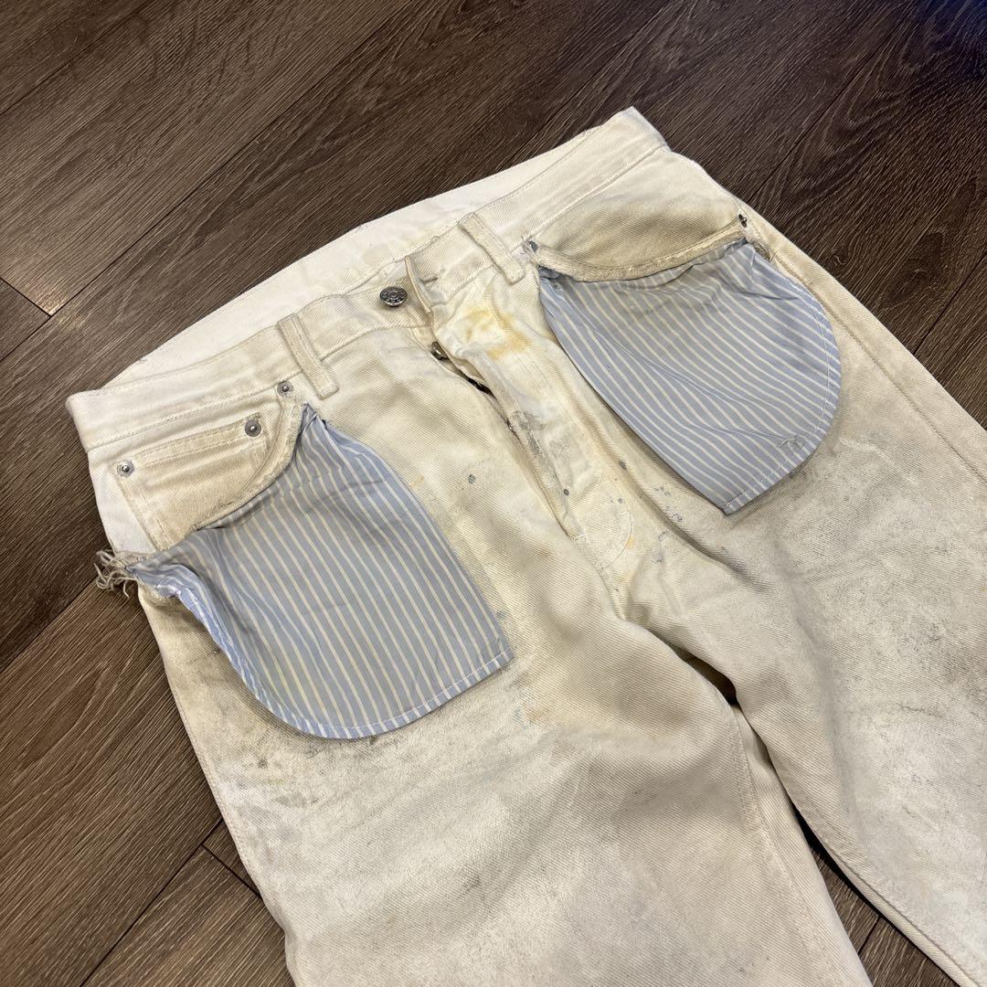 Maison Margiela ホワイトデニム／ダメージ • 加工カスタム