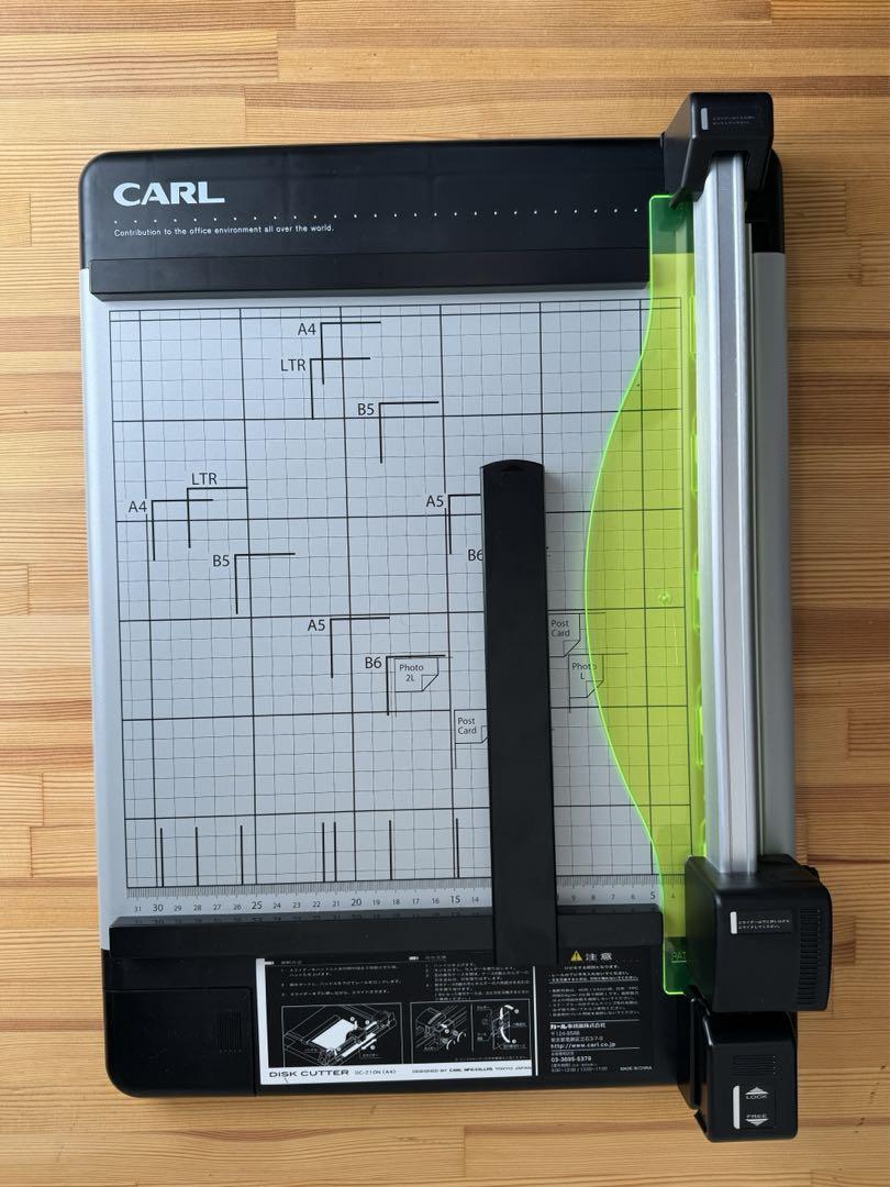 裁断器　ディスクカッター　CARL カール事務器　DC-210N (A4)