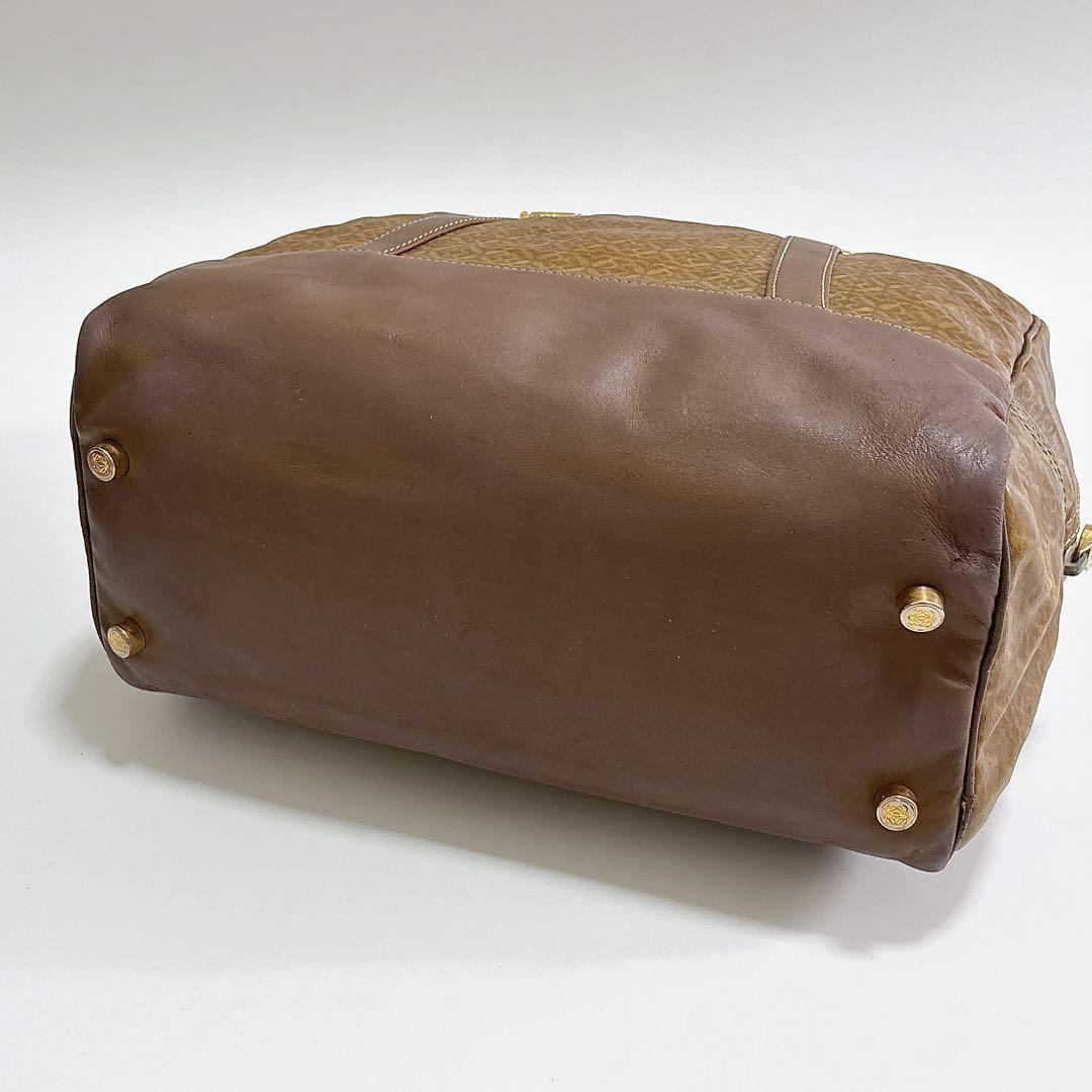 LOEWE アナグラムリピート PVC ハンドバッグ ゴールド金具 m232