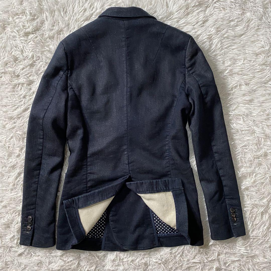美品】ウノピュウノウグァーレトレ　ダブルジャケット　swaet denim JK