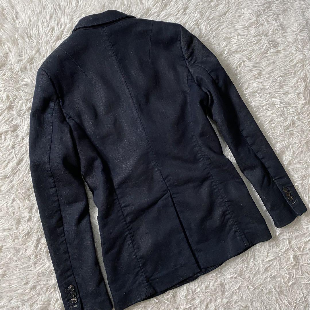 美品】ウノピュウノウグァーレトレ　ダブルジャケット　swaet denim JK