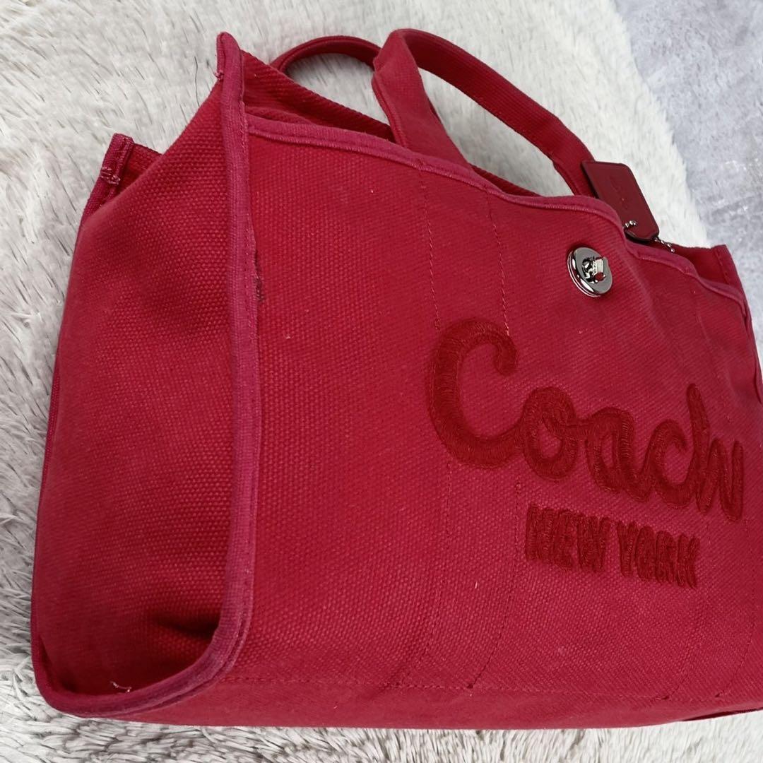 A4可 美品 コーチ キャンバス 2WAY ショルダーバッグ カーゴ A4可 美品 コーチ キャンバス 2WAY ショルダーバッグ カーゴ