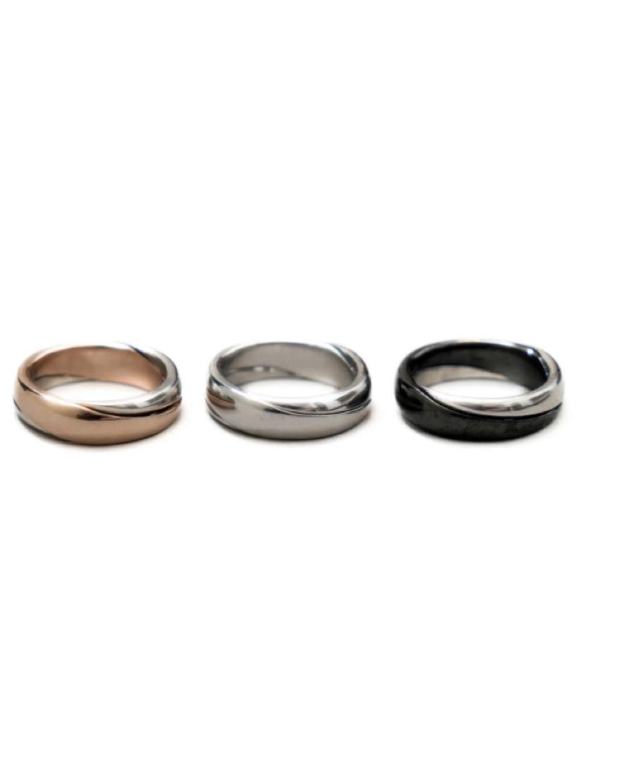 年度末値下げCTHY GIMMEL RING | シルバー・ブラック　25号