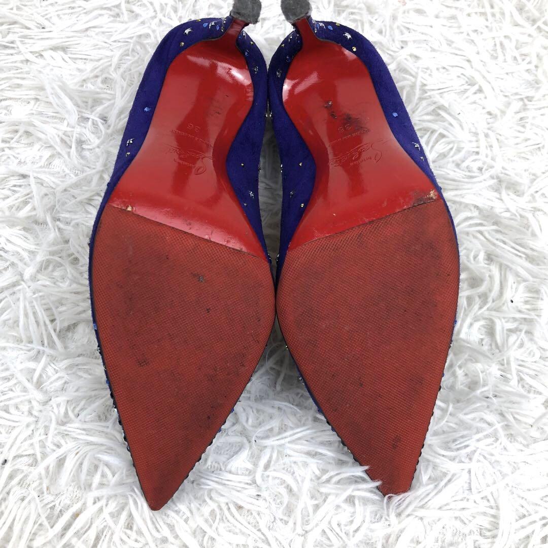 【美品】クリスチャンルブタン ハイヒール パンプス スタッズ 星 スター 36