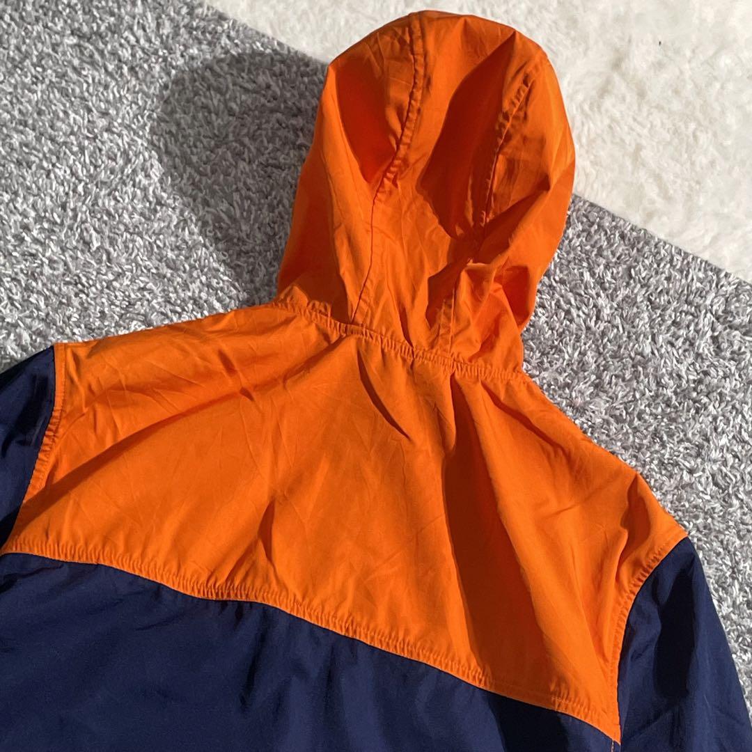 ポロラルフローレン ナイロンジャケットパーカー 紺オレンジ XL