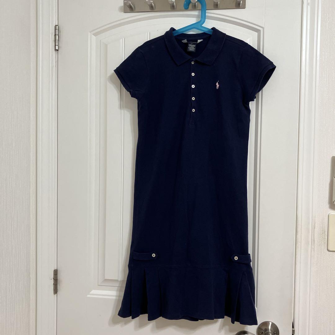 美品】ラルフローレン キッズ ポロシャツワンピース 160cm