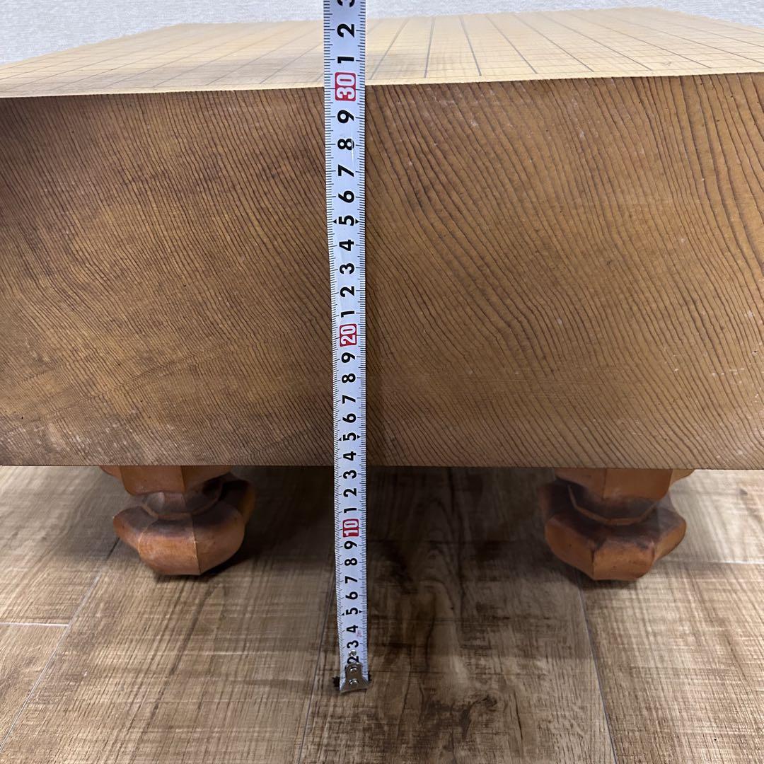 良品】囲碁盤 脚付き へそ付き 年代物 高級 囲碁 厚さ17.3cm