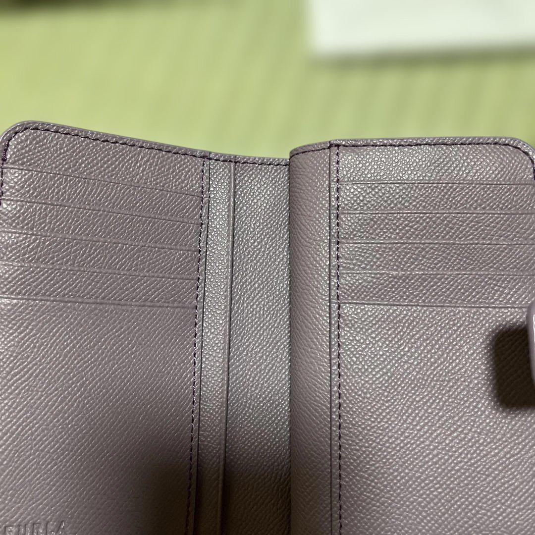 FURLA パープル 二つ折り財布