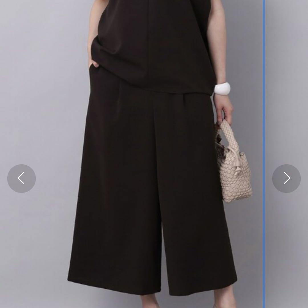 ⭐︎新品タグ付きUNTITLED 2WAYストレッチガウチョパンツ ブラック