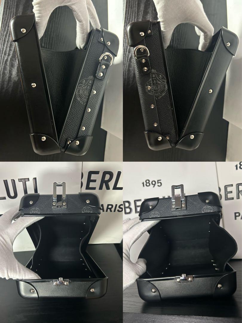 定価35.4 超希少 Berluti コラボ ミニショルダーバッグ 黒染め