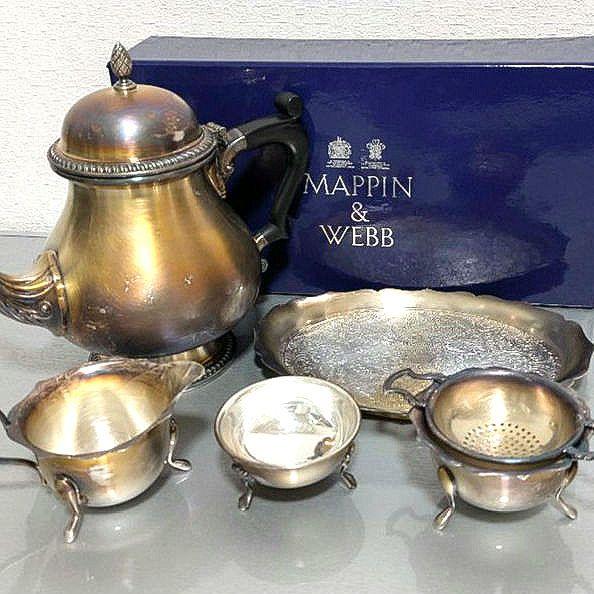 【早い者勝ち】Mappin & Webb 銀製ティーセット ボックス付き