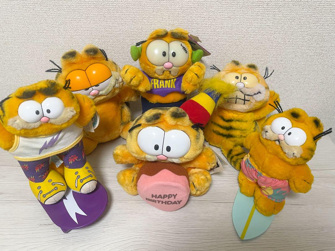 【★激レア★目玉商品、タグ付含】ガーフィールド ぬいぐるみ　６点とりどりセット