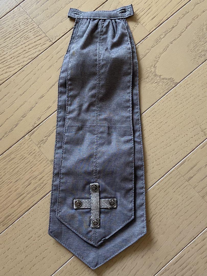 Ozz On グレー 長袖シャツ 取り外しネクタイ付き