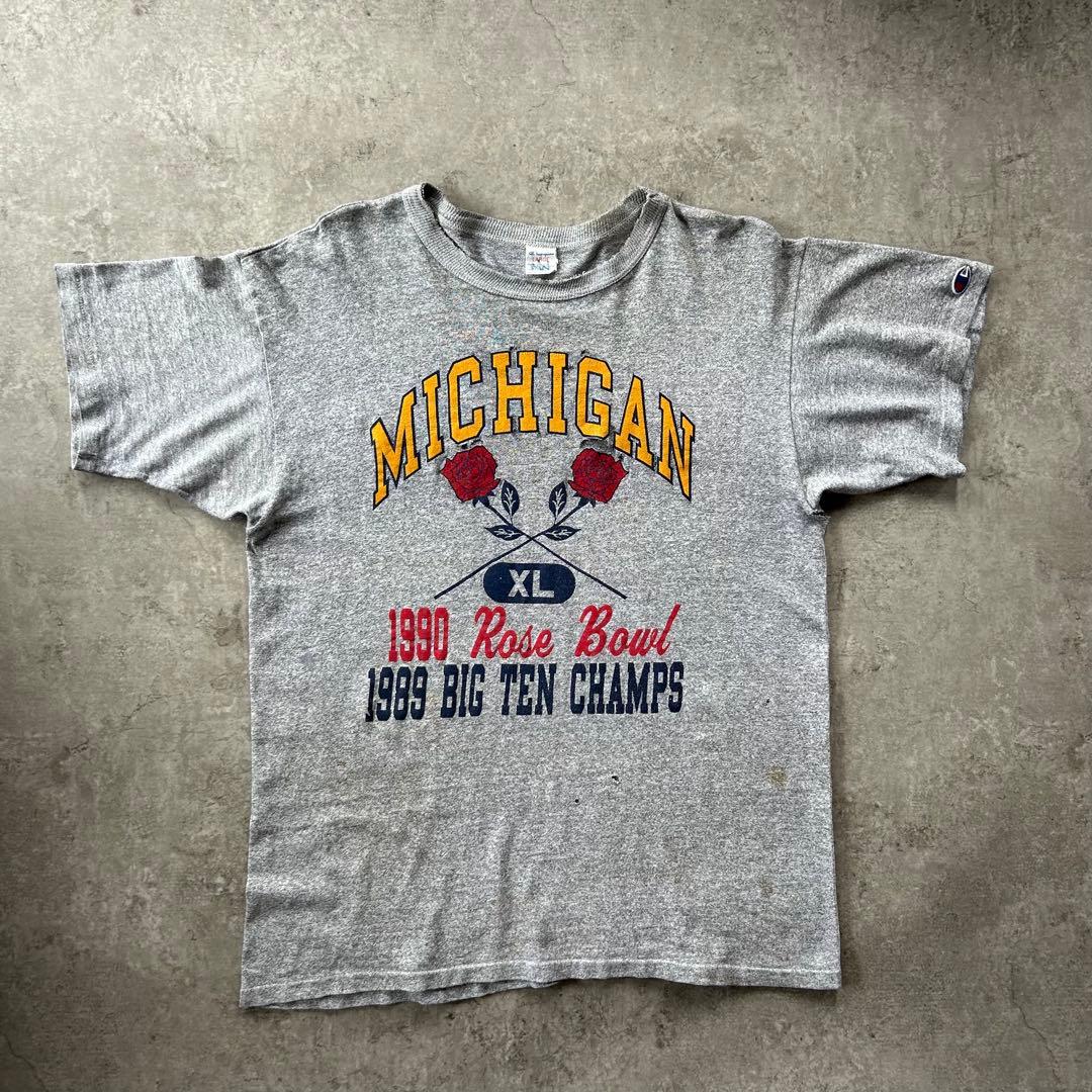 80s チャンピオン ヴィンテージtシャツ USA製 グレー L 8812