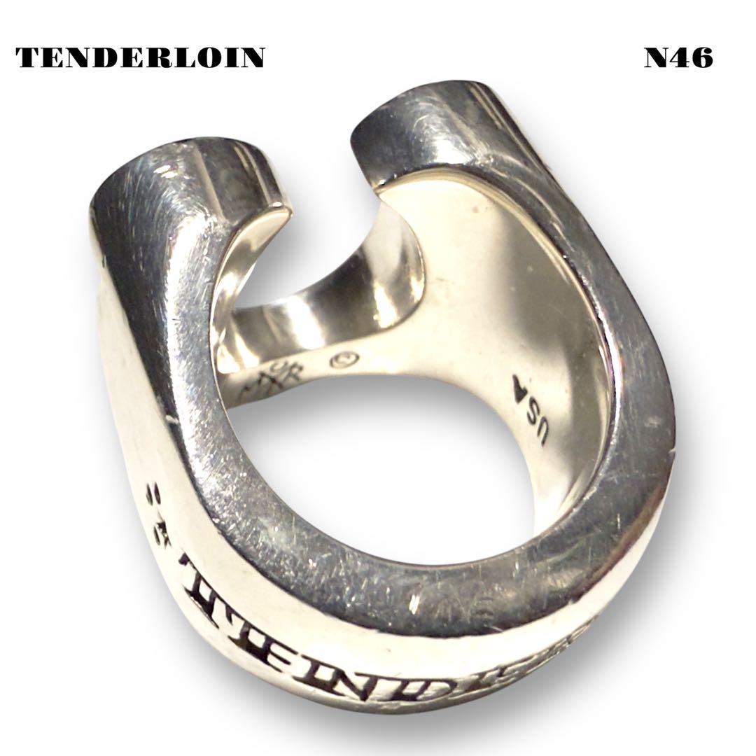【TENDERLOIN】ホースシューリング シルバー 13号 箱あり ☆限定出品☆ TENDERLOIN ホースシューリング ダイヤ シルバー